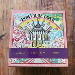 Liberty Power of Love 500 Piece Puzzle and Checkers Game Set. New.